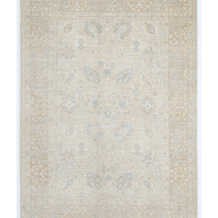 Hand Knotted Serenity Wool Rug 6' 2" X 8' 7"