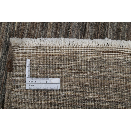 Modcar 4' 9" X 6' 6" Hand-Knotted Wool Rug 4' 9" X 6' 6" (145 X 198) / Grey / Grey