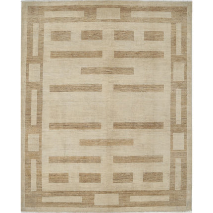 Modcar 8' 0" X 9' 9" Hand-Knotted Wool Rug 8' 0" X 9' 9" (244 X 297) / Brown / Brown