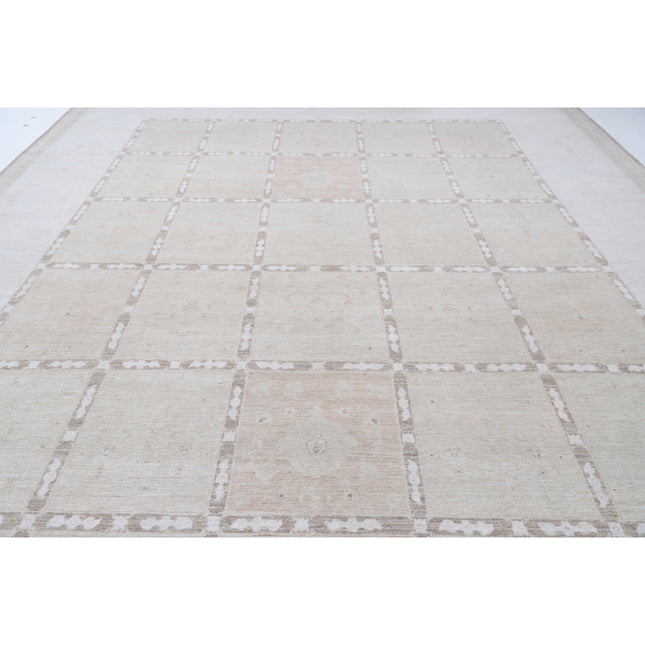 Bakhtiari 11' 11" X 15' 9" Hand-Knotted Wool Rug 11' 11" X 15' 9" (363 X 480) / Brown / Ivory