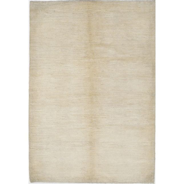 Modcar 5' 9" X 8' 4" Hand-Knotted Wool Rug 5' 9" X 8' 4" (175 X 254) / Ivory / Ivory
