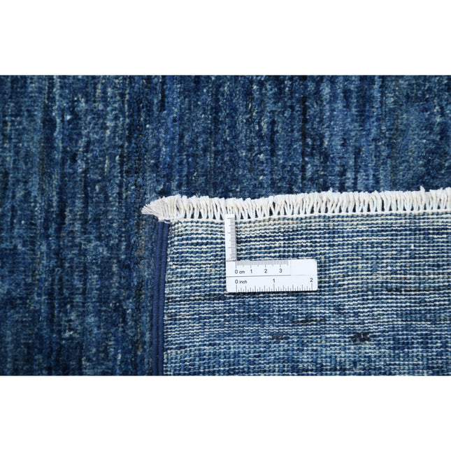 Modcar 7' 10" X 9' 8" Hand-Knotted Wool Rug 7' 10" X 9' 8" (239 X 295) / Blue / Blue