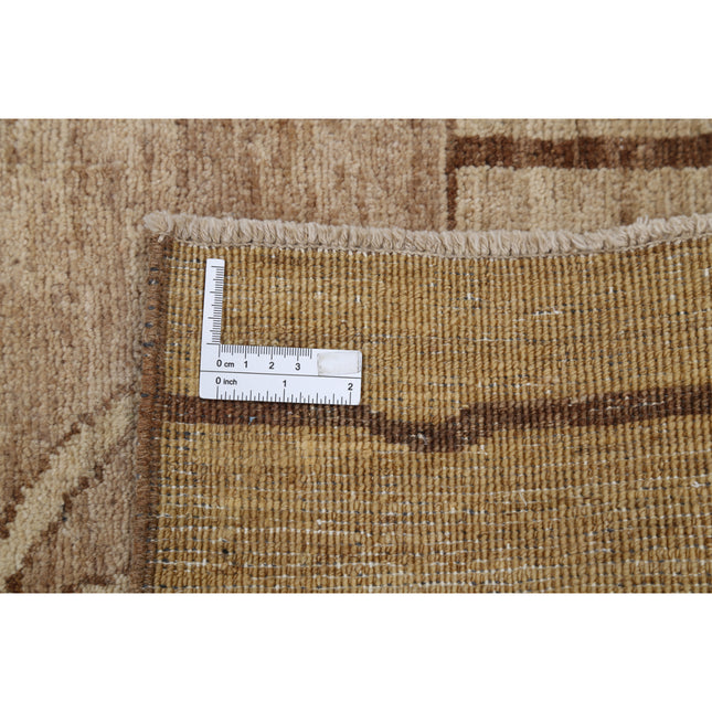 Modcar 3' 4" X 5' 1" Hand-Knotted Wool Rug 3' 4" X 5' 1" (102 X 155) / Brown / Brown
