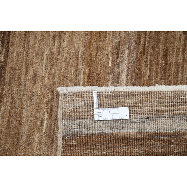 Modcar 5' 8" X 7' 6" Hand-Knotted Wool Rug 5' 8" X 7' 6" (173 X 229) / Brown / Brown