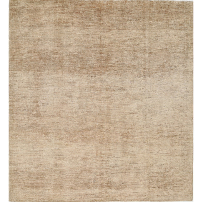 Modcar 8' 2" X 8' 8" Hand-Knotted Wool Rug 8' 2" X 8' 8" (249 X 264) / Brown / Brown