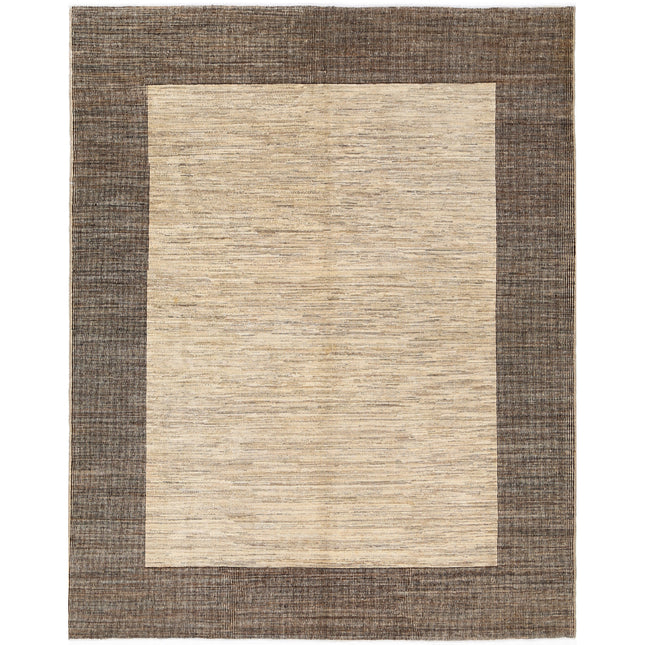 Modcar 6' 4" X 6' 11" Hand-Knotted Wool Rug 6' 4" X 6' 11" (193 X 211) / Brown / Grey