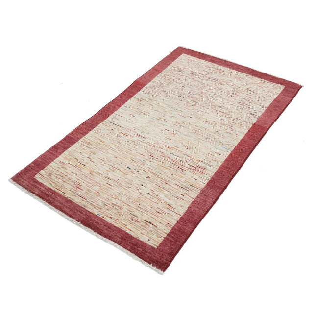 Modcar 2' 11" X 4' 11" Hand-Knotted Wool Rug 2' 11" X 4' 11" (89 X 150) / Multi / Red
