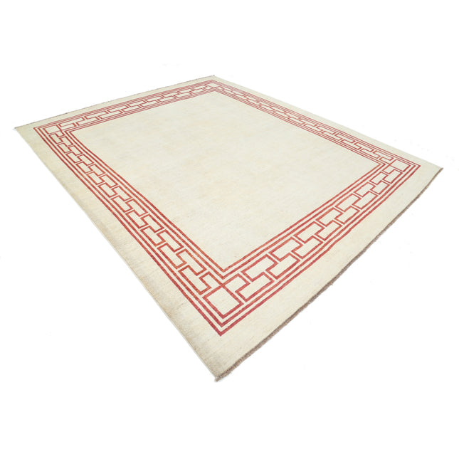 Modcar 7' 10" X 9' 5" Hand-Knotted Wool Rug 7' 10" X 9' 5" (239 X 287) / Ivory / Ivory