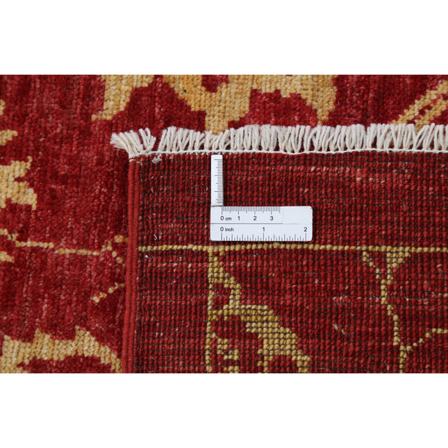 Modcar 2' 7" X 11' 3" Hand-Knotted Wool Rug 2' 7" X 11' 3" (79 X 343) / Red / Red