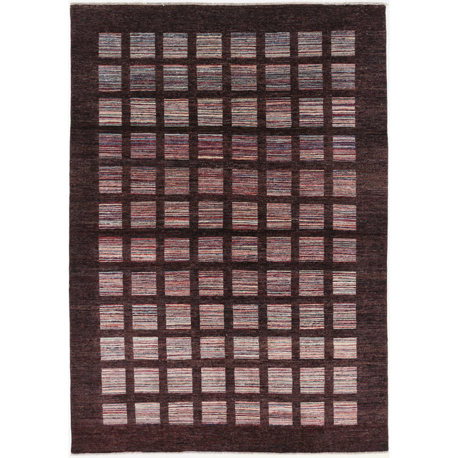 Modcar 6' 1" X 9' 0" Hand-Knotted Wool Rug 6' 1" X 9' 0" (185 X 274) / Multi / Brown