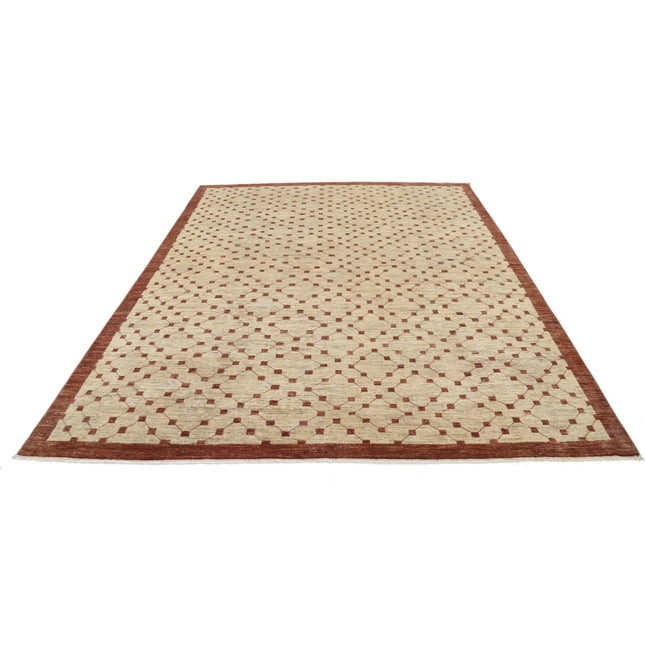 Modcar 7' 11" X 9' 9" Hand-Knotted Wool Rug 7' 11" X 9' 9" (241 X 297) / Brown / Brown