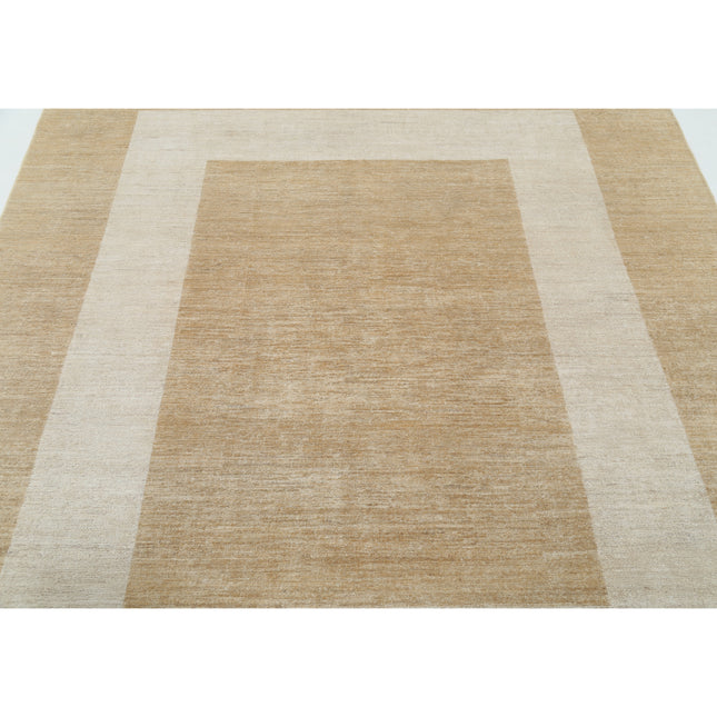 Modcar 6' 6" X 7' 9" Hand-Knotted Wool Rug 6' 6" X 7' 9" (198 X 236) / Brown / Brown