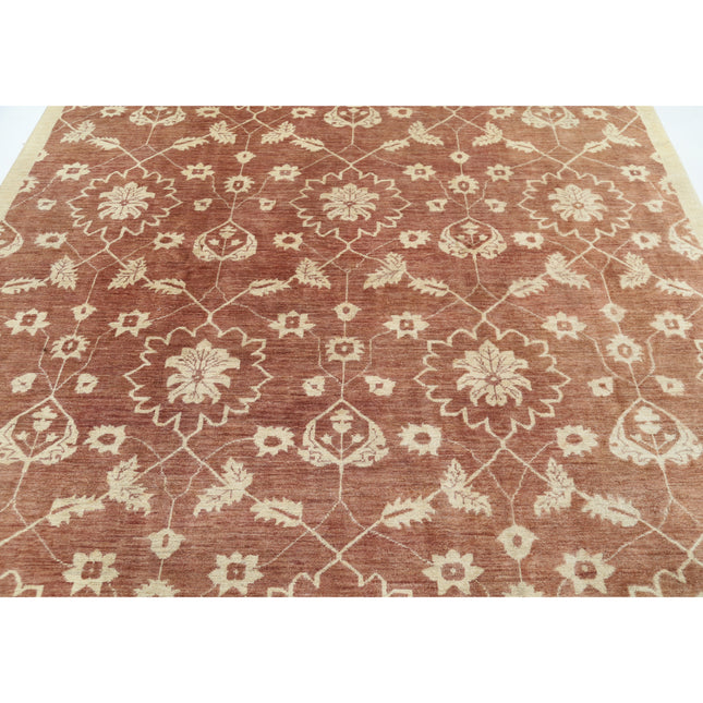 Modcar 7' 11" X 9' 6" Hand-Knotted Wool Rug 7' 11" X 9' 6" (241 X 290) / Brown / Brown