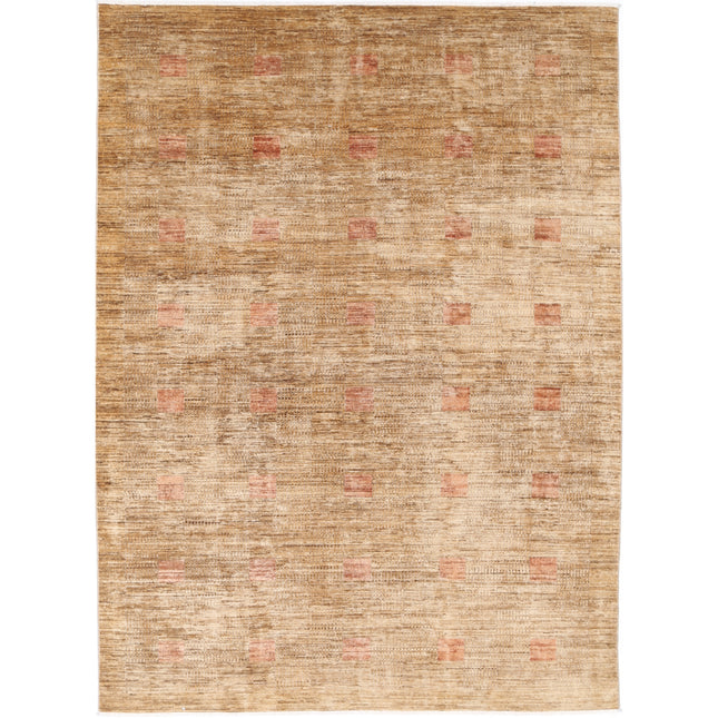 Modcar 6' 2" X 8' 6" Hand-Knotted Wool Rug 6' 2" X 8' 6" (188 X 259) / Gold / Gold