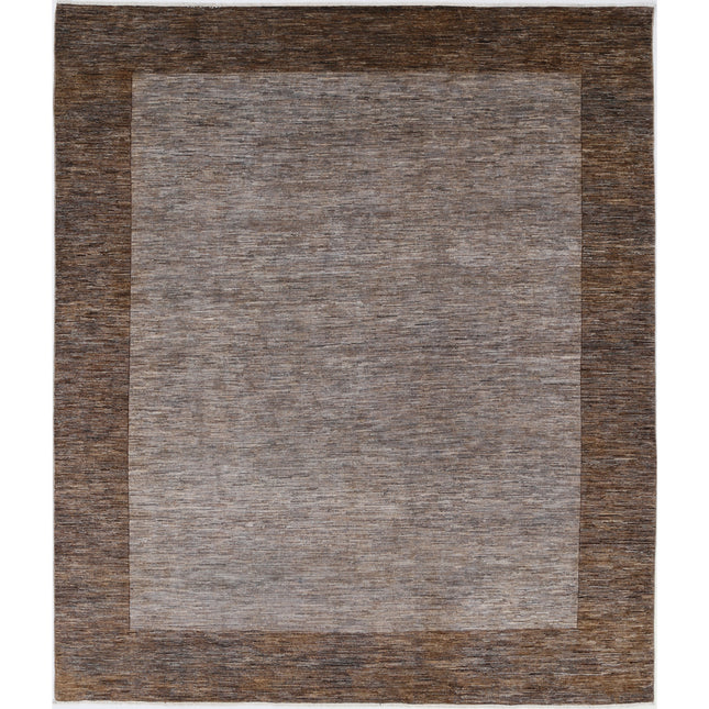 Modcar 8' 3" X 9' 6" Hand-Knotted Wool Rug 8' 3" X 9' 6" (251 X 290) / Grey / Brown