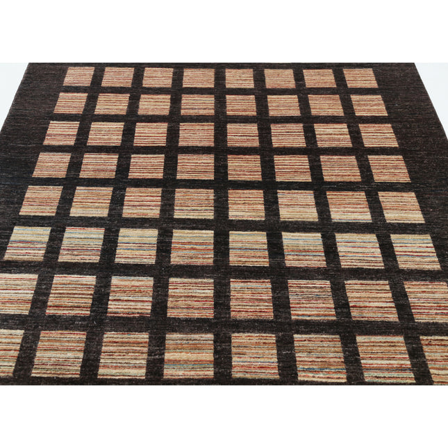 Modcar 6' 0" X 7' 9" Hand-Knotted Wool Rug 6' 0" X 7' 9" (183 X 236) / Multi / Black
