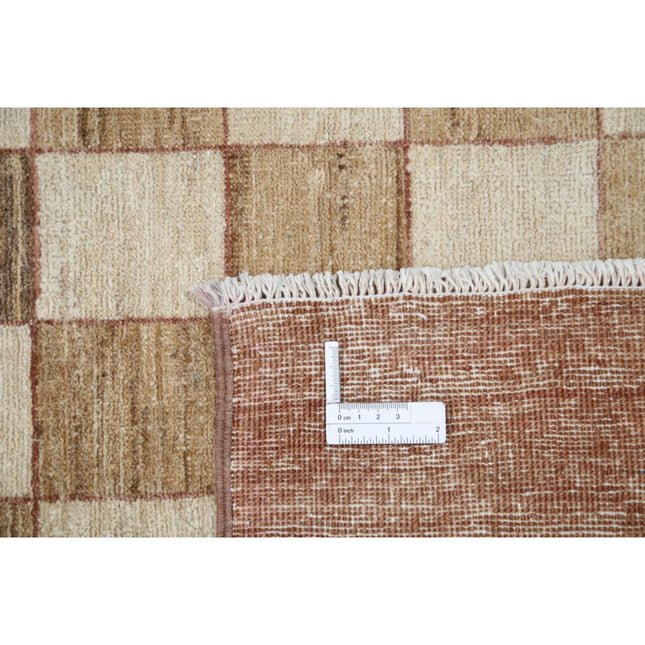 Modcar 5' 9" X 8' 2" Hand-Knotted Wool Rug 5' 9" X 8' 2" (175 X 249) / Brown / Brown