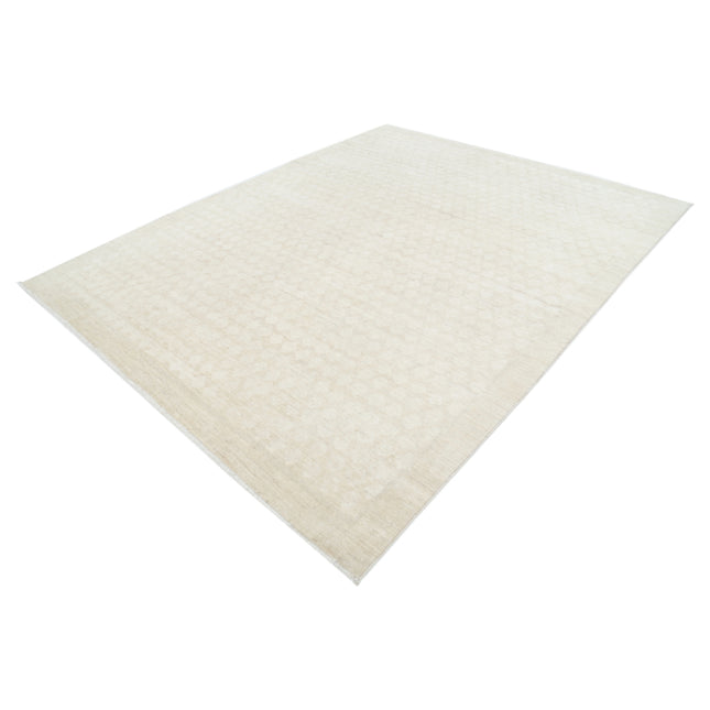 Modcar 7' 10" X 9' 9" Hand-Knotted Wool Rug 7' 10" X 9' 9" (239 X 297) / Ivory / Ivory