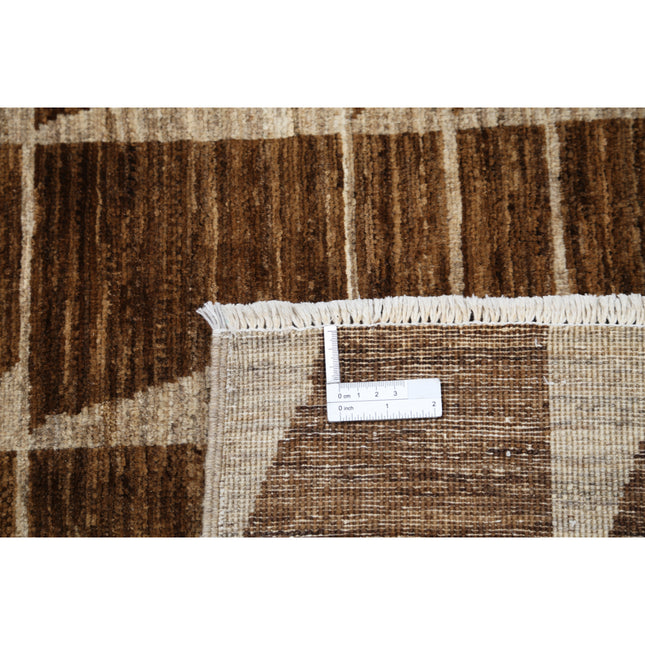 Modcar 8' 0" X 9' 8" Hand-Knotted Wool Rug 8' 0" X 9' 8" (244 X 295) / Brown / Brown