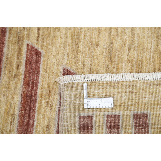 Modcar 3' 9" X 5' 10" Hand-Knotted Wool Rug 3' 9" X 5' 10" (114 X 178) / Brown / Brown