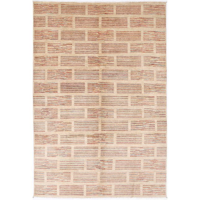 Modcar 6' 5" X 9' 9" Hand-Knotted Wool Rug 6' 5" X 9' 9" (196 X 297) / Multi / Multi