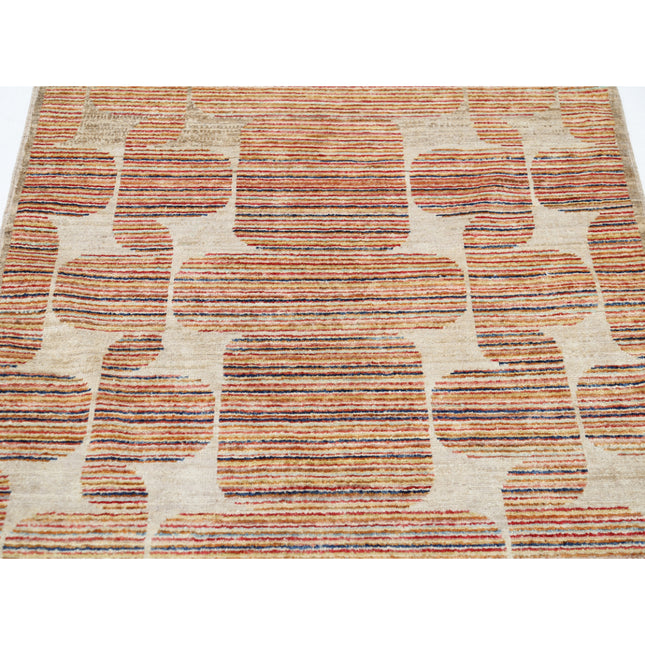 Modcar 3' 3" X 4' 5" Hand-Knotted Wool Rug 3' 3" X 4' 5" (99 X 135) / Multi / Multi