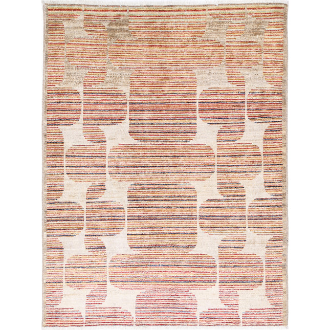 Modcar 3' 3" X 4' 5" Hand-Knotted Wool Rug 3' 3" X 4' 5" (99 X 135) / Multi / Multi