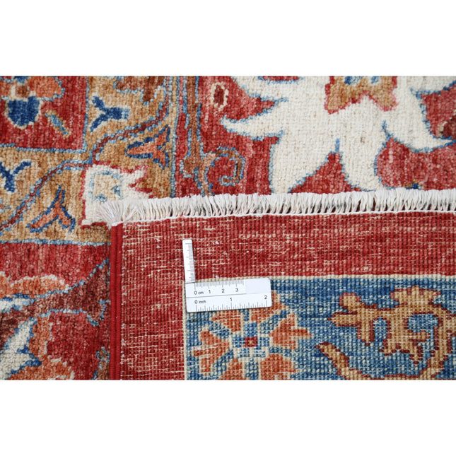 Ziegler 6' 8" X 9' 11" Hand-Knotted Wool Rug 6' 8" X 9' 11" (203 X 302) / Red / Red