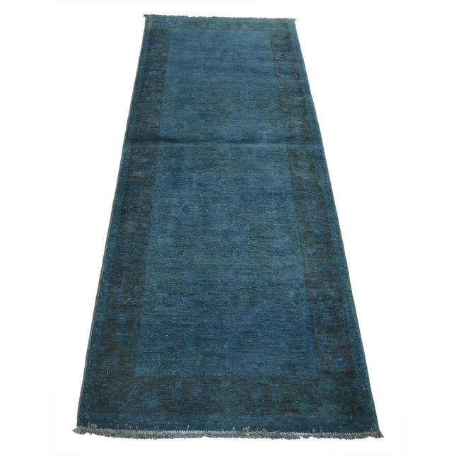 Overdye 2' 5" X 6' 7" Wool Hand Knotted Rug