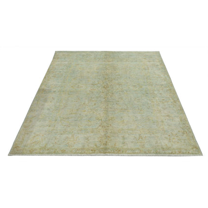 Overdye 4' 11" X 6' 5" Wool Hand Knotted Rug