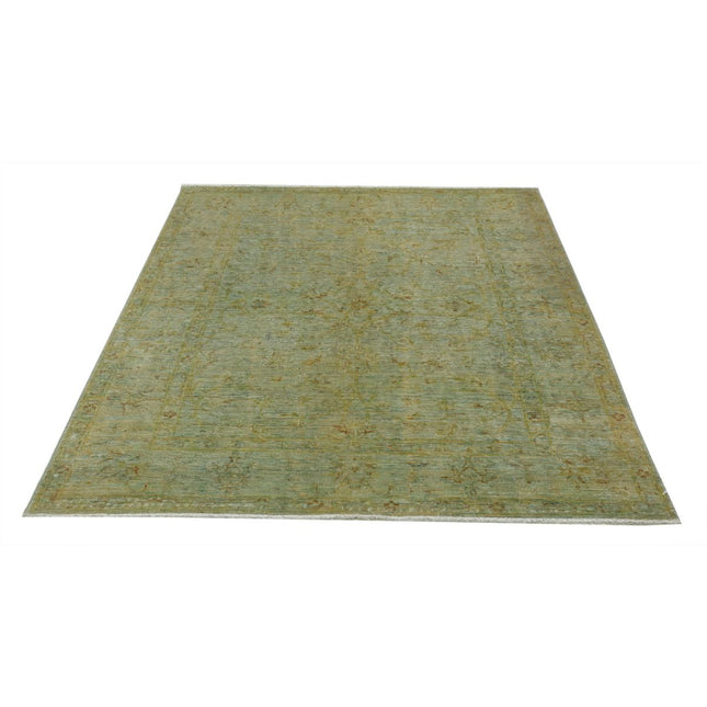 Overdye 4' 11" X 6' 5" Wool Hand Knotted Rug