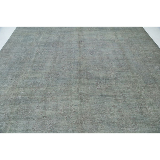 Overdye 9' 8" X 13' 6" Wool Hand Knotted Rug