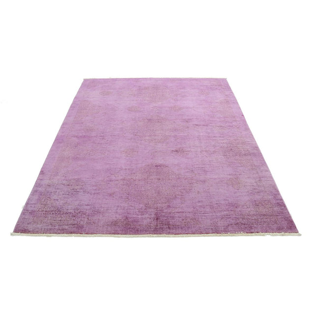 Overdye 5' 7" X 7' 7" Wool Hand Knotted Rug