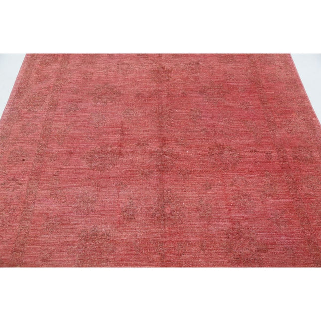 Overdye 5' 9" X 8' 4" Wool Hand Knotted Rug