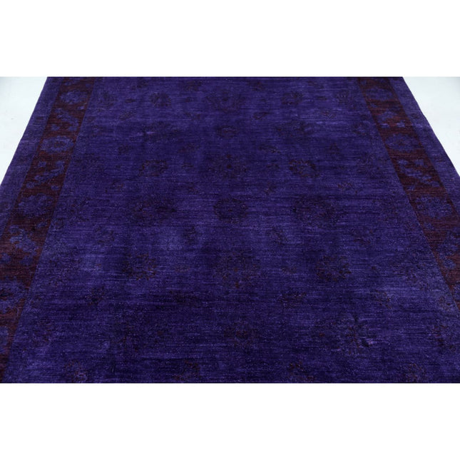 Overdye 6' 9" X 9' 6" Wool Hand Knotted Rug