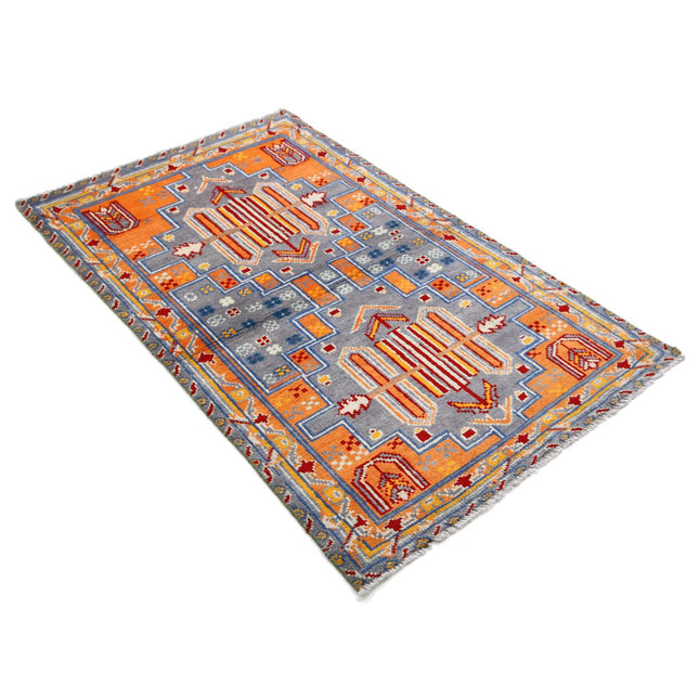 Revival 3' 2" X 5' 0" Wool Hand Knotted Rug