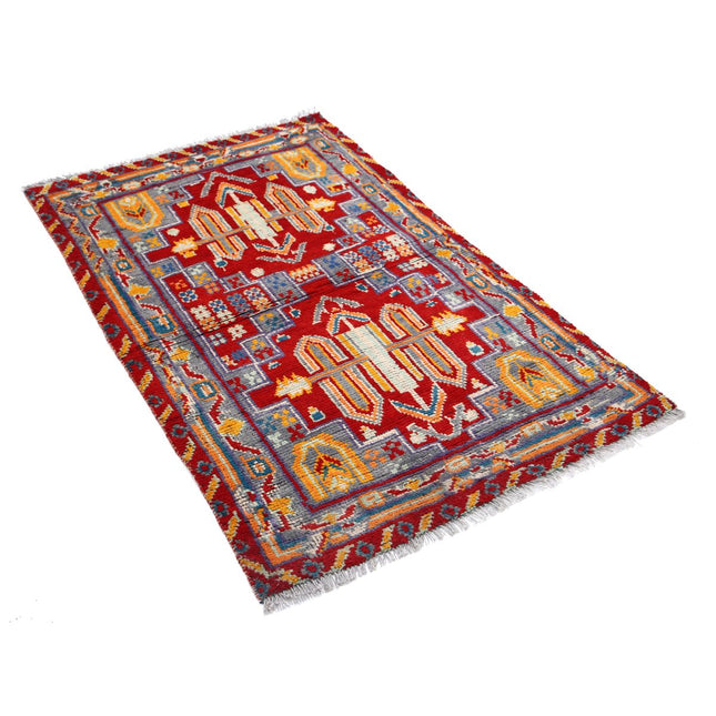 Revival 3' 2" X 4' 11" Wool Hand Knotted Rug
