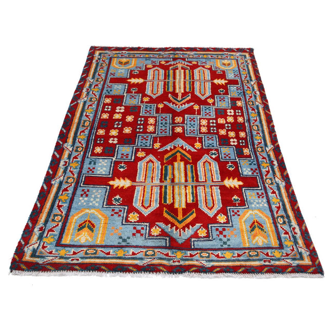Revival 4' 0" X 5' 10" Wool Hand Knotted Rug
