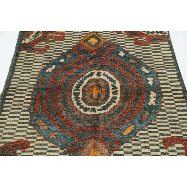 Revival 4' 0" X 6' 0" Wool Hand Knotted Rug