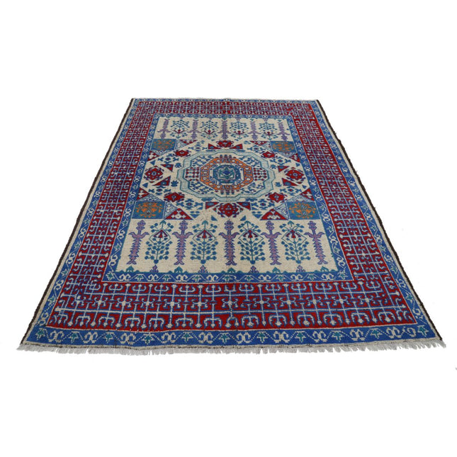 Revival 5' 6" X 7' 7" Wool Hand Knotted Rug