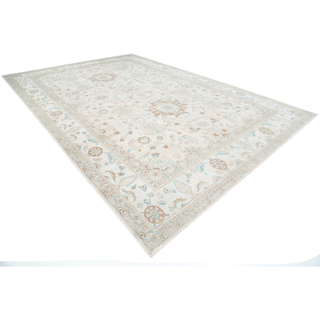 Ziegler 11' 7" X 17' 1" Hand-Knotted Wool Rug 11' 7" X 17' 1" (353 X 521) / Ivory / Ivory