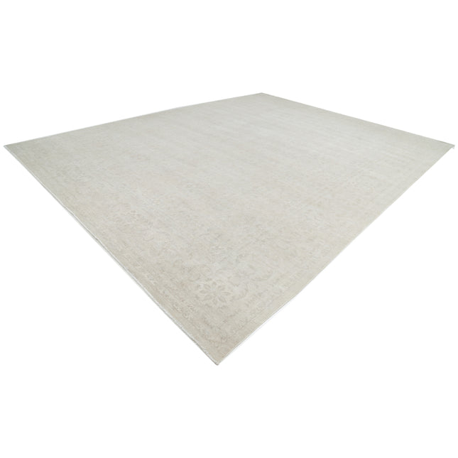 Serenity 13' 1" X 16' 8" Hand-Knotted Wool Rug 13' 1" X 16' 8" (399 X 508) / Brown / Ivory