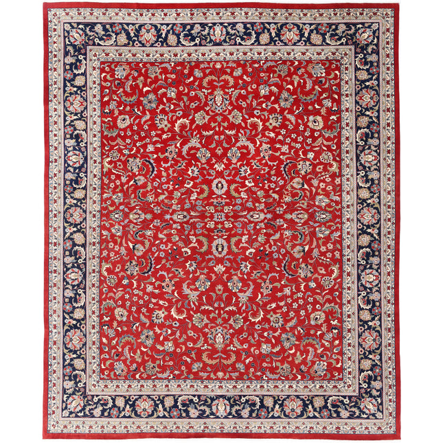 Heritage 11' 11" X 14' 11" Hand-Knotted Wool Rug 11' 11" X 14' 11" (363 X 455) / Red / Black