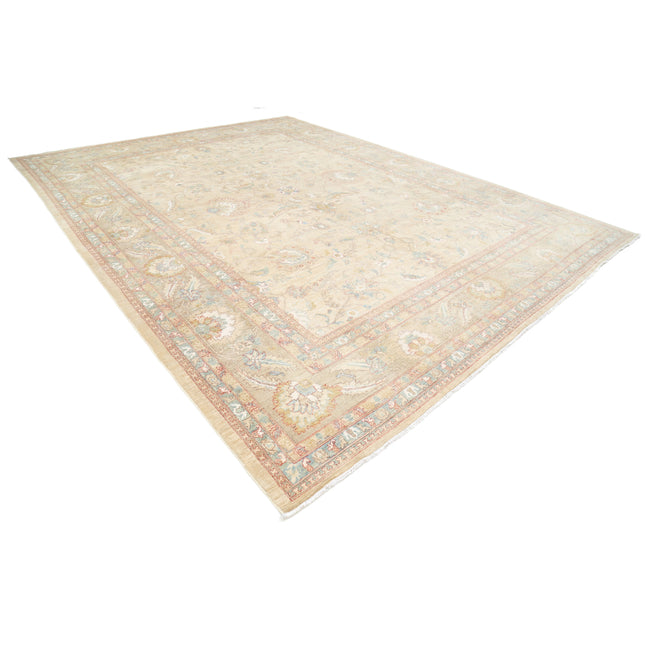 Ziegler 11' 11" X 15' 7" Hand-Knotted Wool Rug 11' 11" X 15' 7" (363 X 475) / Gold / Gold
