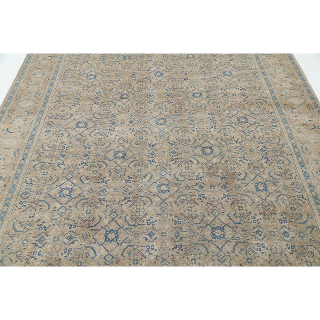 Vintage 7'5" X 10'8" Wool Hand-Knotted Rug