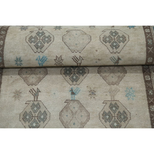 Vintage 2'9" X 6'6" Wool Hand-Knotted Rug