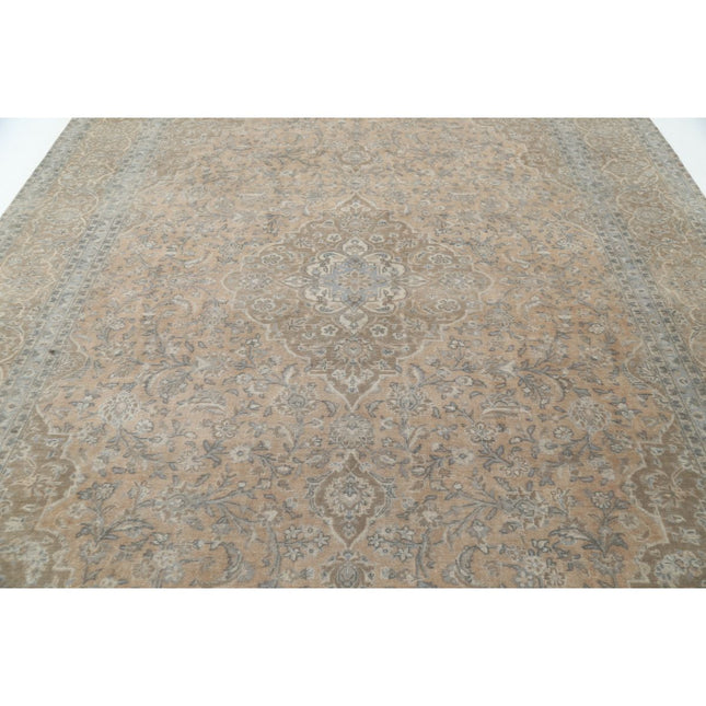 Vintage 9'7" X 13'6" Wool Hand-Knotted Rug