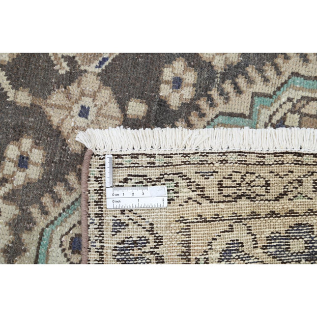 Vintage 3'3" X 10'8" Wool Hand-Knotted Rug