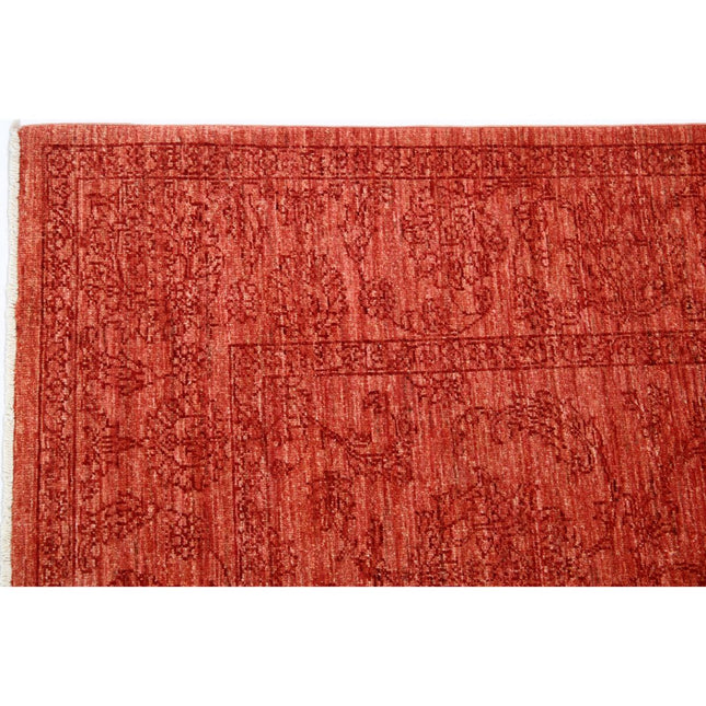 Overdye 5'8" X 7'8" Wool Hand-Knotted Rug