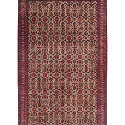 Afghan 9' 6" X 15' 7" Hand Knotted Wool Rug 9' 6" X 15' 7" (290 X 475) / Red / Wool